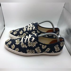 Keds white flowers Womens sneakers size 9.5